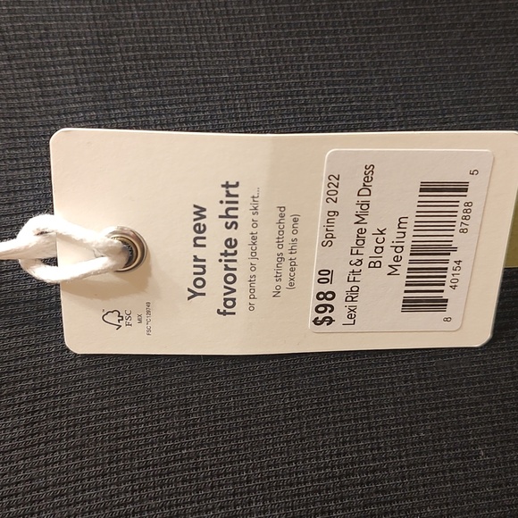 Marine Layer Lexi Rib Fit and Flare Midi Dress Medium - Picture 4 of 8